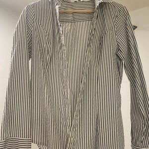 Long sleeved dress shirt button down